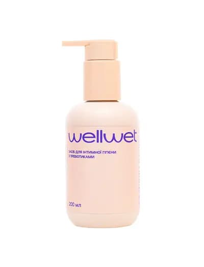 Средство для интимной гигиены WellWet Sensitive Gentle Intimate Gel, с пребиотиками, 200 мл