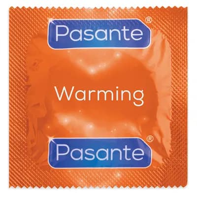 Презервативи Pasante Warming, з розігрівальним ефектом та ребристою текстурою, 1 шт