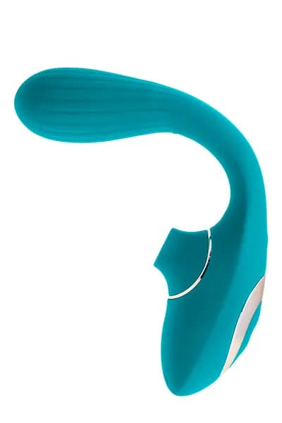 Вібратор DUAL SUCTION TURQUOISE