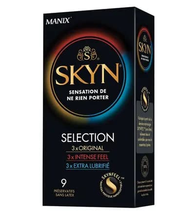 Презервативи UNIMIL SET SKYN SELECTION 3x Original + 3x Intense Feel + 3x Extra Lubrifie