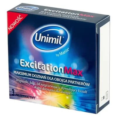 Презервативи UNIMIL EXCITATION MAX BOX 3