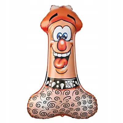 Фольгована повітряна кулька у формі пеніса Balon Penis 80cm