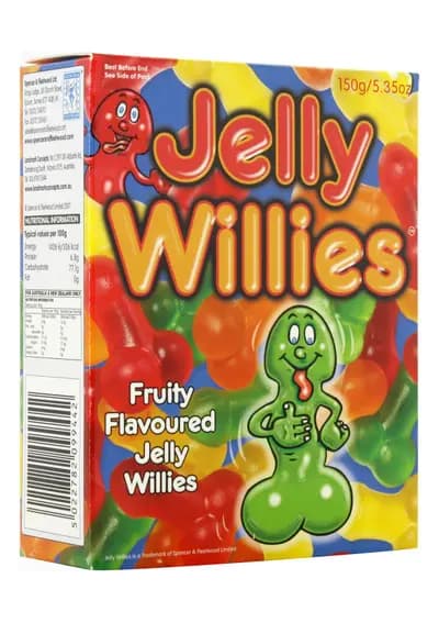 Желейні цукерки Spencer & Fleetwood Jelly Willies, у формі пеніса