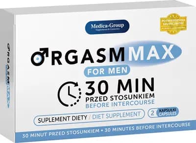Збуджуючі капсули MEDICA OrgasmMax for Men, для чоловіків, 2 шт