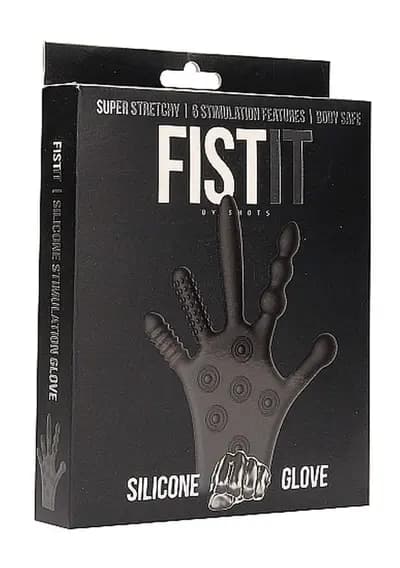 Універсальний масажер Silicone Stimulation Glove - Black