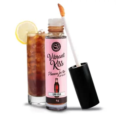 Блиск для губ Secret Play Vibrant Kiss, зі смаком коли, з ефектом вібрації, 6-7 г