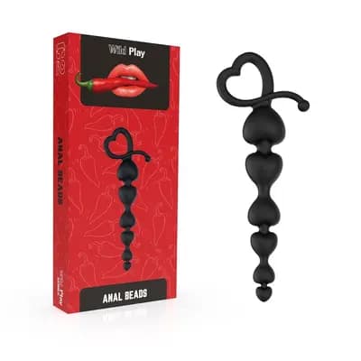 Анальная цепочка EROSPACE Wild Play Anal Beads C2, черный