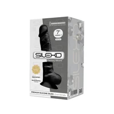 Фалоімітатор Silexd Premium Silicone Dildo Model 1 Size 7, чорний