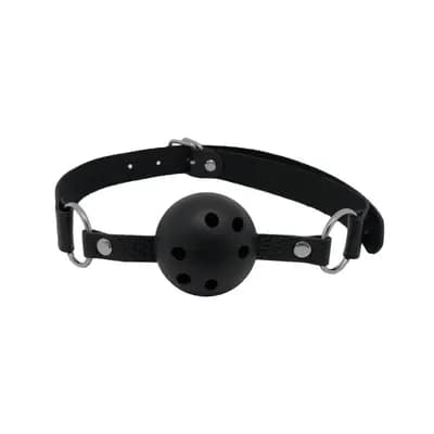 Кляп Alive Discretion Black, чорний, з отворами