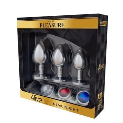Набір анальних іграшок Metal Plug Kit