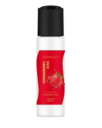 Оральний лубрикант Driminals Kiss Strawberry, полуниця, 30 мл