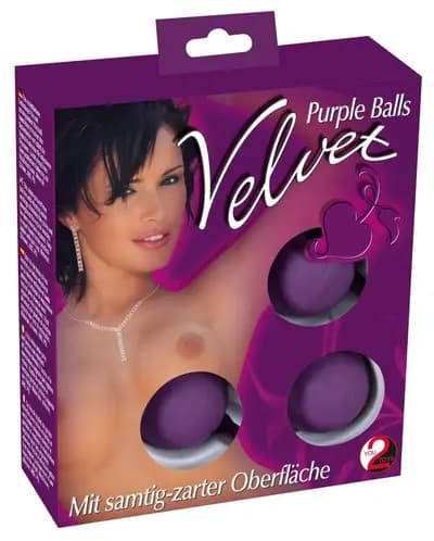 Вагинальные шарики ORION You2Toys Velvet Purple Balls, фиолетовые