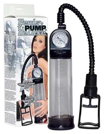 Вакуумна помпа Orion You2Toys Penis Pump Deluxe, з індикатором тиску, прозорий циліндр, 30 см