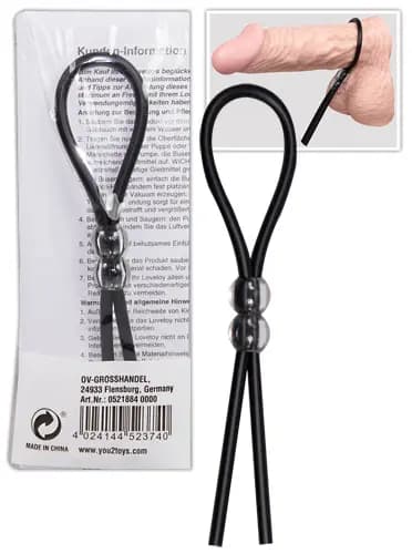 Ерекційна петля ORION Black Silicone Ring, чорна
