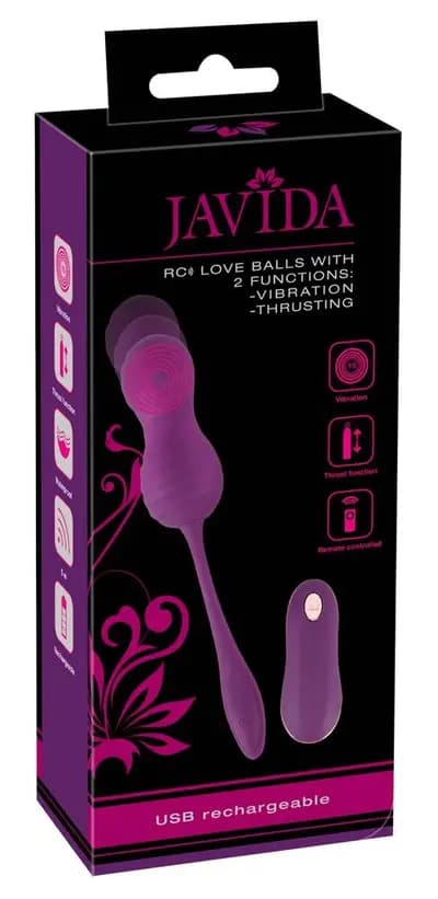 Вагінальні кульки з вібро Javida RC Love ball