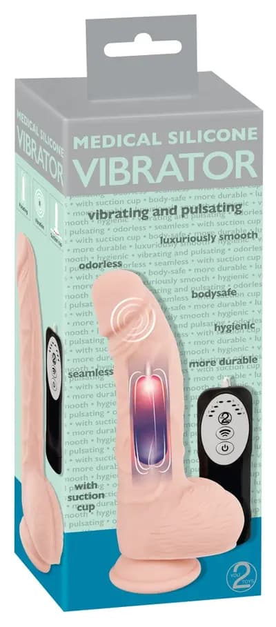 Вібратор на присосці ORION Medical Silicone Vibrator, тілесний