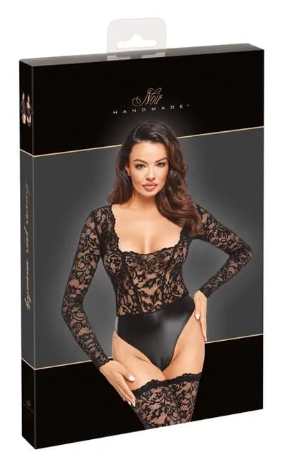 Боді ORION Noir, мереживне, чорне, M