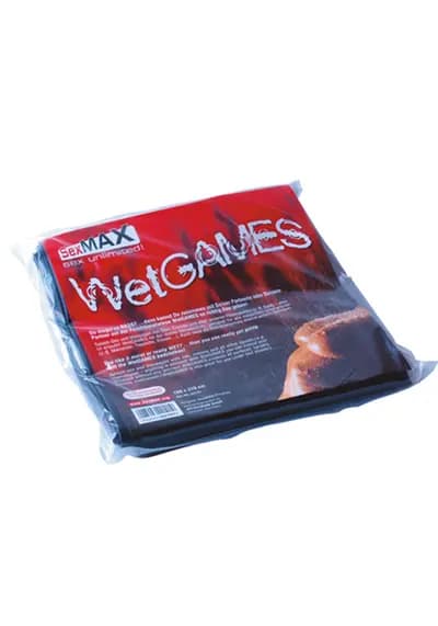 Простиня SexMAX WetGAMES Sex 180 x 220 cm, black