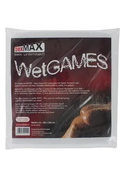 БДСМ-SexMAX WetGAMES Sex sheet, 180 x 220 cm, white