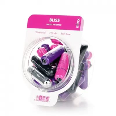 Вібратор  Minx Bliss 7 Mode Mini Bullet Vibratot Multi 32 pcs