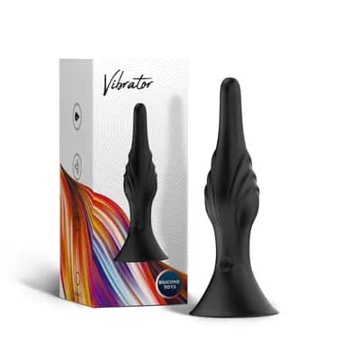 Анальний стимулятор Rocket Black, 9 vibration functions