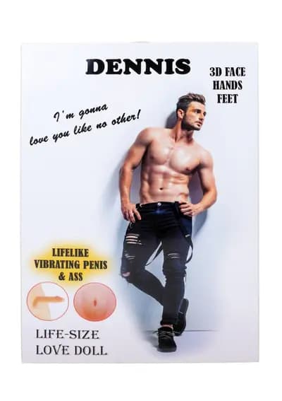 Секс-лялька BOSS SERIES LaLa Dennis 3D, чоловіча, з вібрацією, надувна