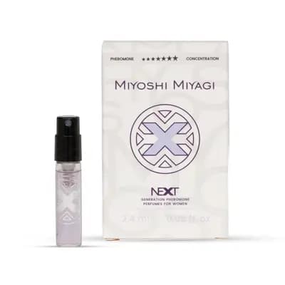 Парфуми з феромонами WPJ Miyoshi Miyagi Next X, аромат чорної смородини, фрезії, троянди та ванілі, 4 мл