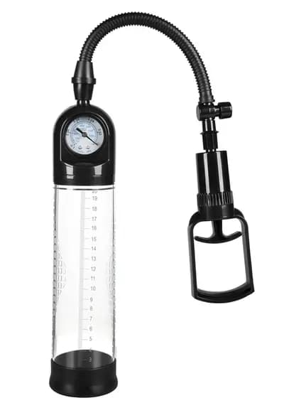 Вакуумна помпа BOSS SERIES Powerpump Master Black&Clear, чорна, 22 см, 6,9 см