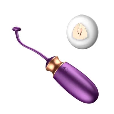 Віброяйце BOSS SERIES Vibrating Silicone Love EGG, фіолетове