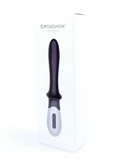 Вібромасажер точки G BOSS SERIES Fox Silicone G-spot Massager, з нагріванням, чорний