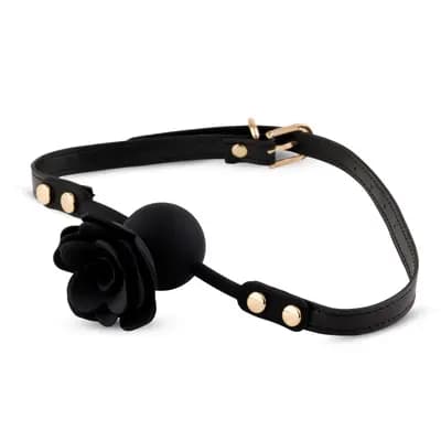Кляп-шарик Black Rose Ball Gag, чорний