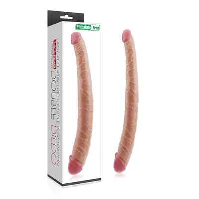 Двосторонній фалоімітатор LOVETOYS Lady-Killer Tapered Double Dildo, 14" / 35,5 см