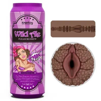 Мастурбатор-вагіна LOVETOYS Pleasure Brew Wild Ale, коричневий