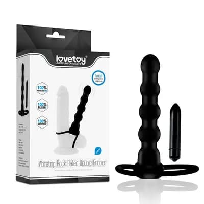 Насадка для двойного проникновения с вибрацией Love Toys Sonda Vibrating Rock