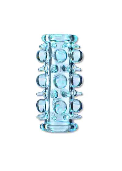 Насадка на член BOSS SERIES EasyLove Stretchy Sleeve, синя