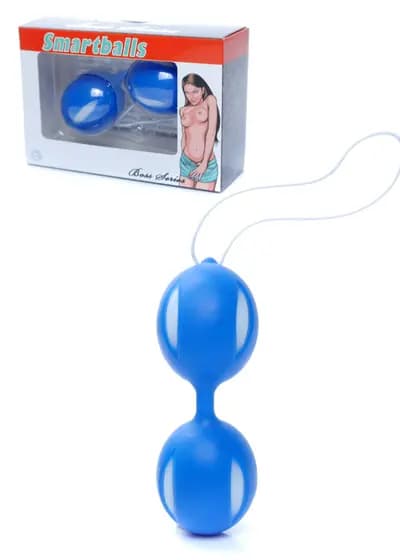 Вагинальные шарики BOSS SERIES EasyLove Smartballs, синие