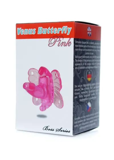 Вібромасажер BOSS SERIES Butterfly, рожевий