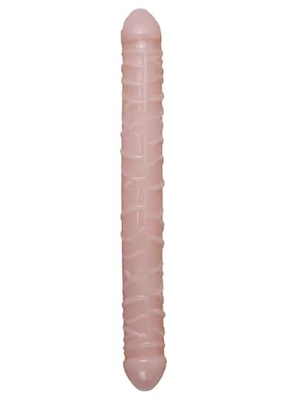 Двосторонній фалоімітатор BOSS SERIES EasyLove Flexible Double Dong, гнучкий, чорний