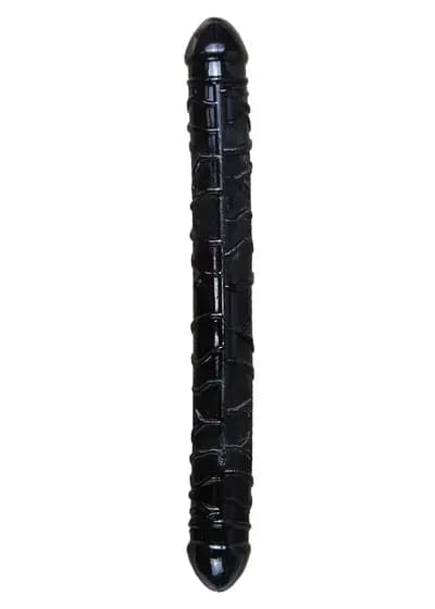 Двосторонній фалоімітатор BOSS SERIES Flexible Double Dong, чорний