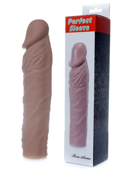 Насадка на член BOSS SERIES EasyLove Perfect Sleeve, тілесна (мулатка)