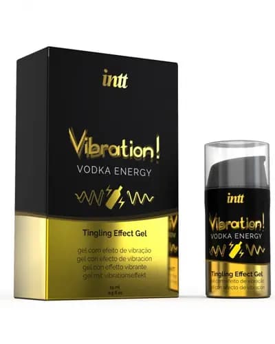 Збуджуючий гель з ефектом вібрації Intt Vibration Vodka Energy Tingling Effect Gel, горілка, 15 мл