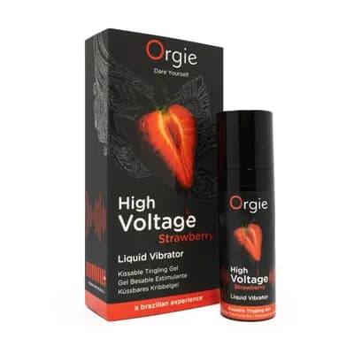 Рідкий вібратор ORGIE Sexy Vibe High Voltage, зі смаком полуниці, 15 мл