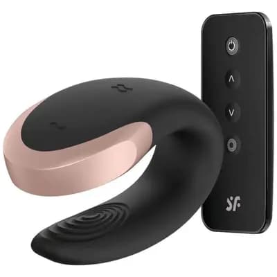 Вібратор для пар SATISFYER Double Love, чорний