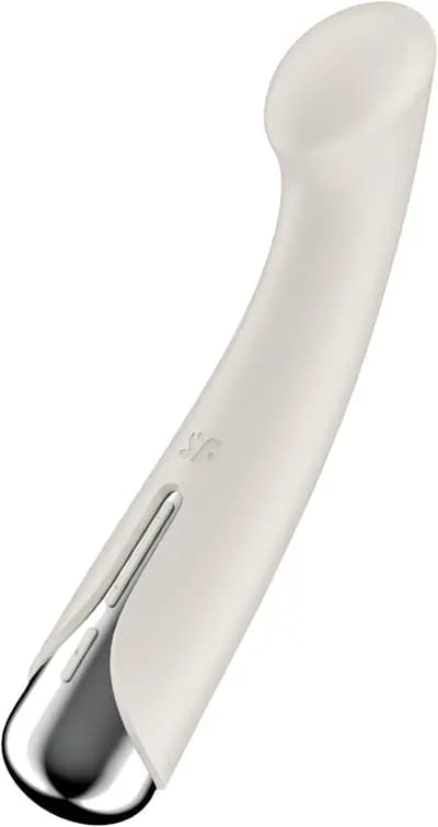 Вібратор для точки G з ротацією SATISFYER Spinning G-Spot 1, бежевий