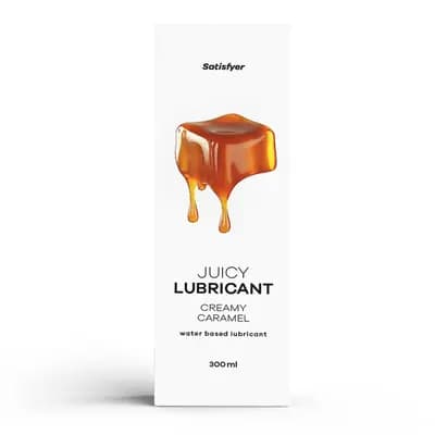 Лубрикант на водній основі SATISFYER Water Based Lubricant, з ароматом карамелі, 300 мл