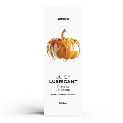 Лубрикант на водній основі Satisfyer Juicy Lubricant Playful Pumpkin, з ароматом гарбуза, кориці та гвоздики, 300 мл