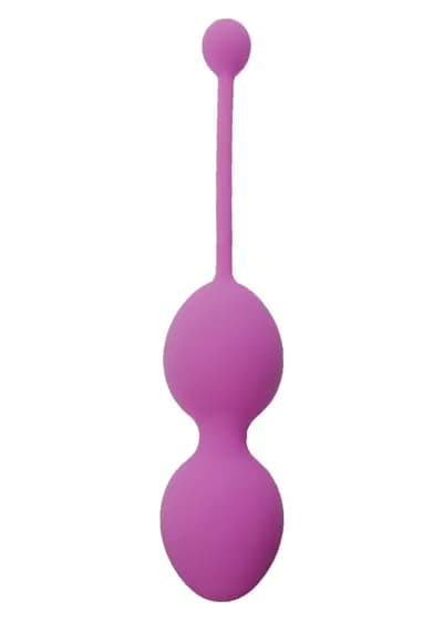 Вагинальные шарики BOSS SERIES Silicone Kegel Balls, фиолетовые