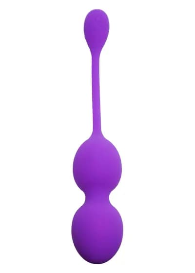 Вагинальные шарики BOSS SERIES Silicone Kegel Balls, фиолетовые, 80 г
