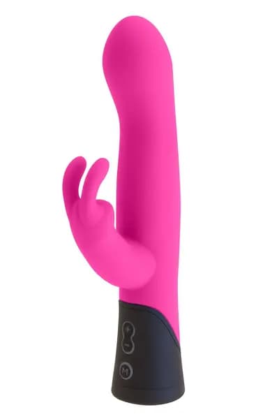 Вібратор-кролик LIEBE Pleasure Toys, для подвійної стимуляції, рожевий