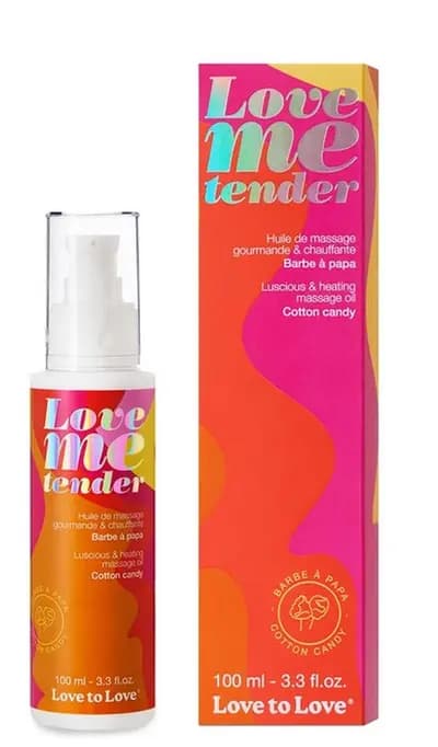 Розігрівальна масажна олія DORSEL Love to Love Love Me Tender, аромат цукрової вати, 100 мл